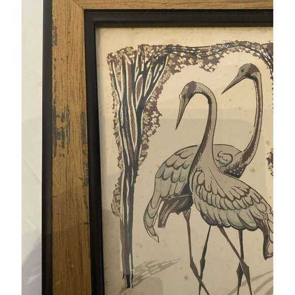 Julia Mavrogordato Lino Cuts Prints Orient Line Top Pigeons & Native Companions - Picture 9 of 10